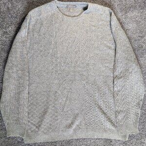 Daniel Crémieux Signature Merino Wool Cable Knit Sweater, XXL • Pristine, Unworn
